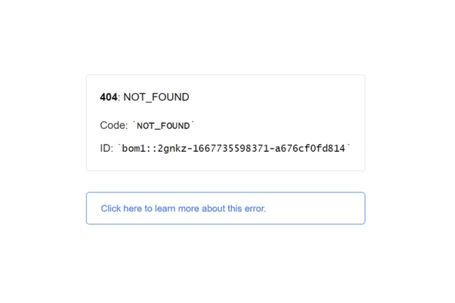 ERROR ⛑️